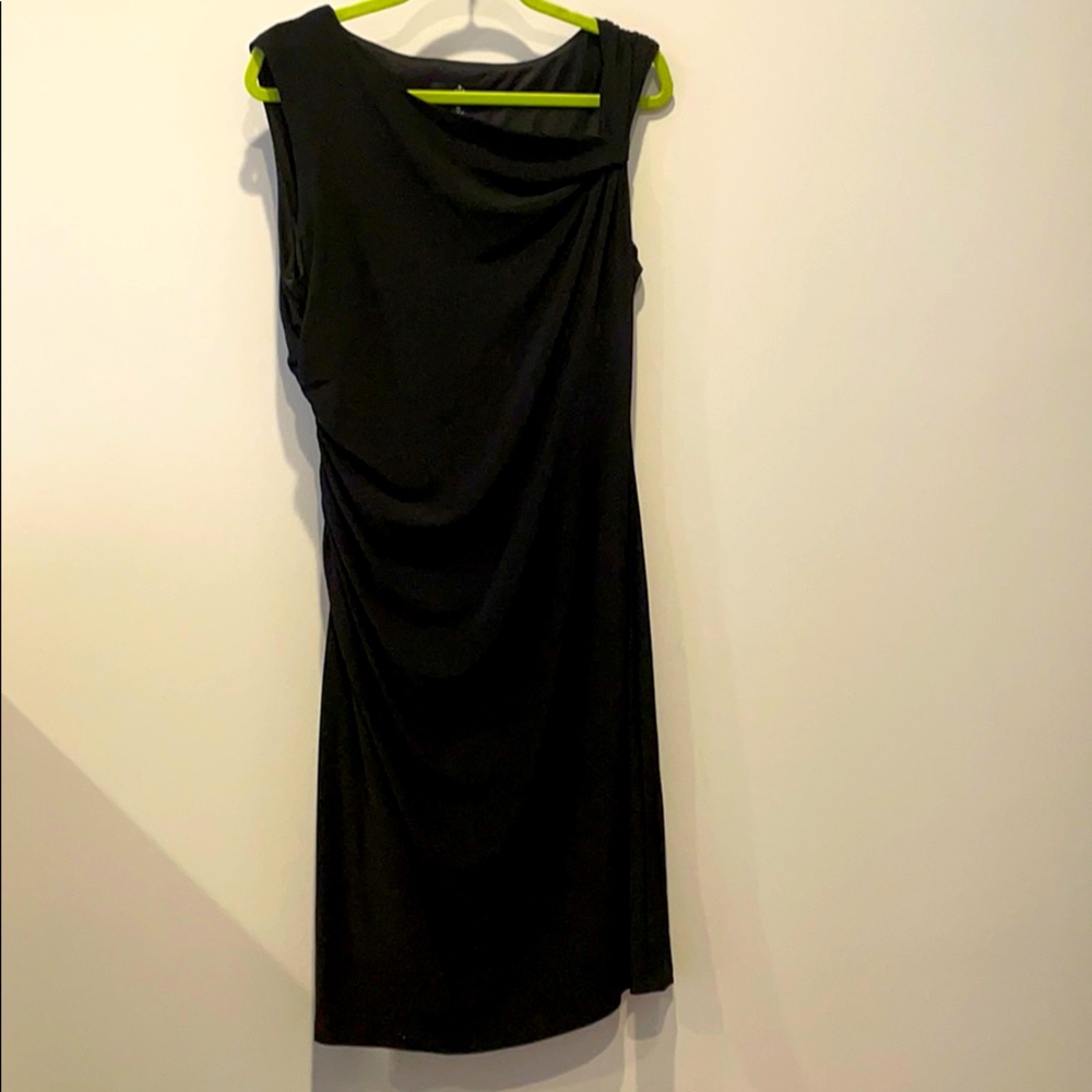 RONNI NOCOLE SZ 14 black mid length dress